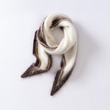 Womens Colorblock Cashmere Triangle Scarf Contrast Stripe Cashmere Neck Scarf