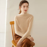 Womens Mock Neck Cashmere Sweater Cashmere Pullover Multi Colors