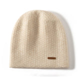 Cashmere Chunky Knit Beanie for Men and Women Cashmere Warm Hat for Fall Winter - slipintosoft