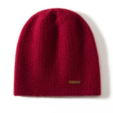 Cashmere Chunky Knit Beanie for Men and Women Cashmere Warm Hat for Fall Winter - slipintosoft