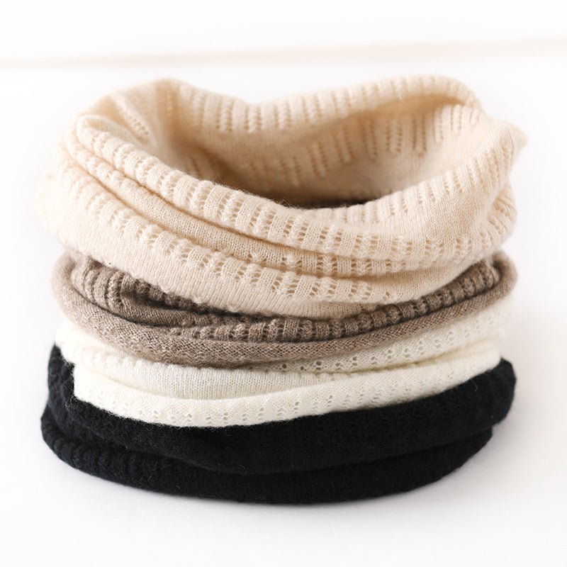 Cashmere Neck Gaiter Cashmere Snood Scarf Luxury Knit Infinity Neck Warmer