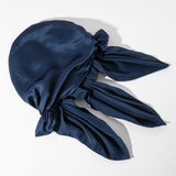 Charming Silk Night Sleep Hat With Ribbons