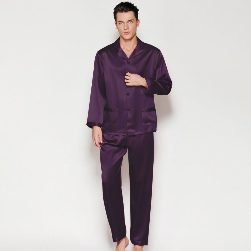 Lavender silk pajamas sale