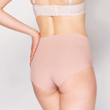 High elastic silk underwear for women, seamless mulberry silk mid-waist boxer briefs - slipintosoft