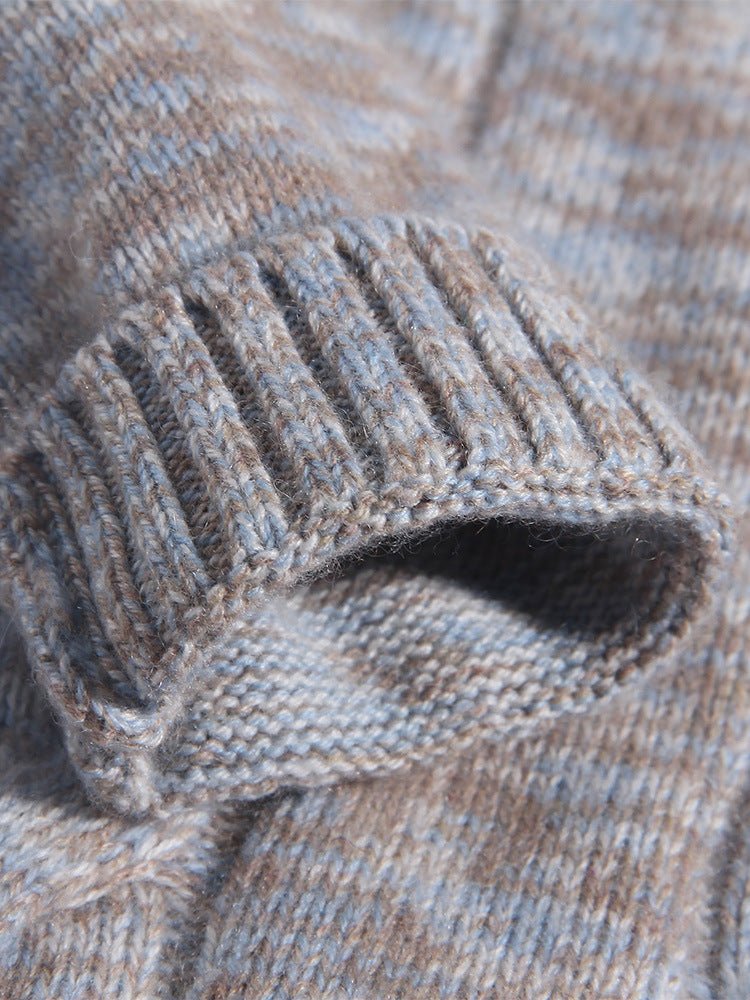 Kids Cable - Knit Pure Cashmere Sweater Button Up Cashmere Pullover