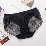 Silk Lace Underwear Women Floral Lace Silk Panties