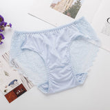 Lace Silk Underwear Women Breathable Silk Panties