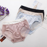 Silk Lace Underwear Women Floral Lace Silk Panties