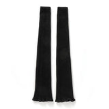 Long Cashmere Leg Warmers Ribbed Cashmere Knee Pads