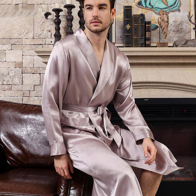 Personalised dressing gown silk best sale