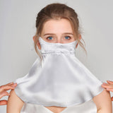 Long Silk Face Masks Silk Face Cover Breathable Anti - uv Mask