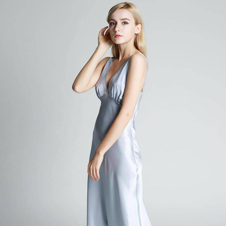 silk ladies night dress Women's Luxury Long Silk Nightgown Silk Nightdress DIANASILK