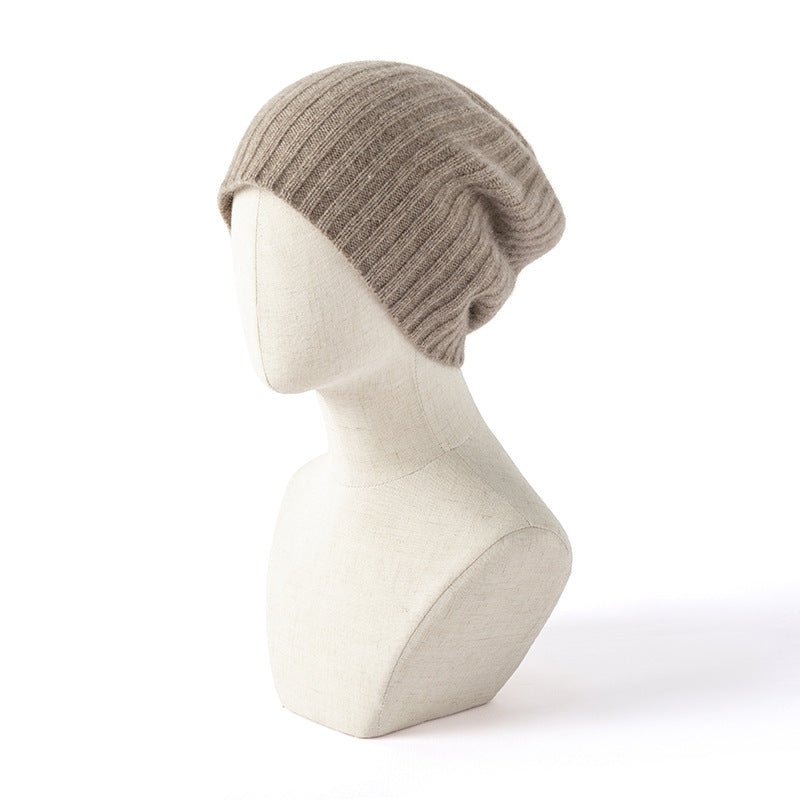 Luxury Cashmere Cap 100% Cashmere Beanie Hat for Women and Men