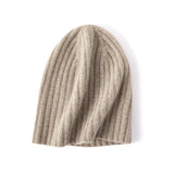 Luxury Cashmere Cap 100% Cashmere Beanie Hat for Women and Men