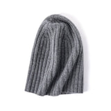 Luxury Cashmere Cap 100% Cashmere Beanie Hat for Women and Men