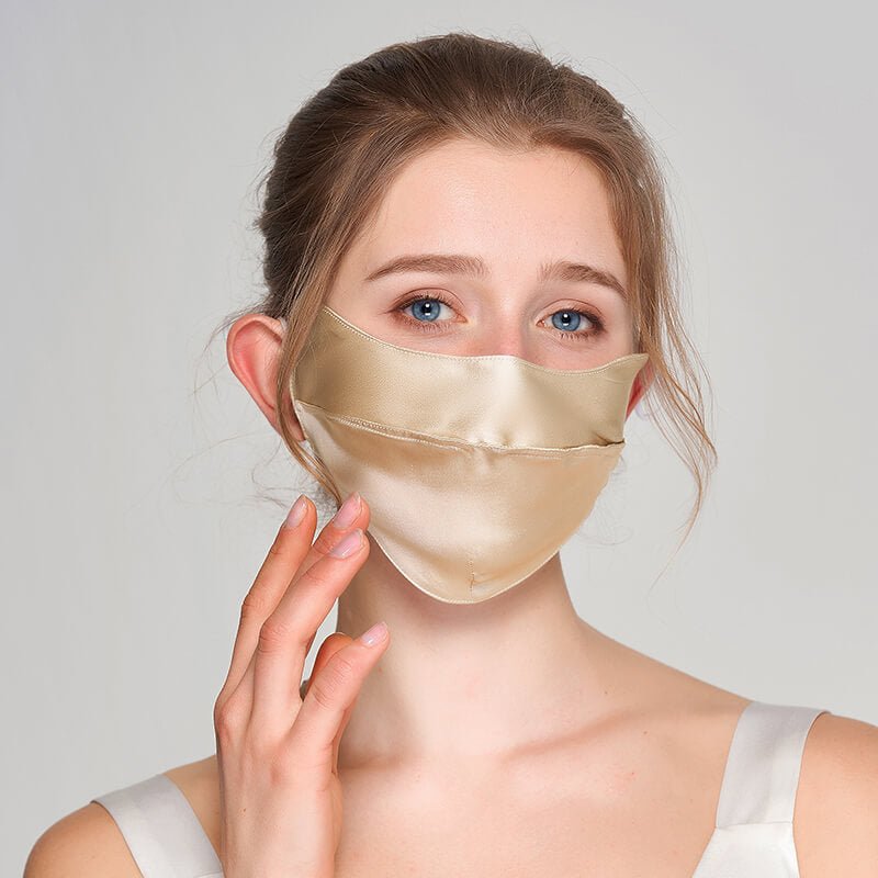 Luxury Mulberry Silk Face Masks Sun Protection Mask Anti-UV Face Mask