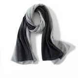 Mixed Colors Pure Cashmere Scarf Cut-out Long Cashmere Shawl and Wraps