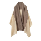 Mixed Colors Pure Cashmere Scarf Cut-out Long Cashmere Shawl and Wraps