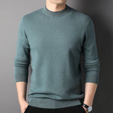 Mens Long Sleeve Cashmere Sweater Mock Neck Cashmere Tops Cashmere Pullover - slipintosoft