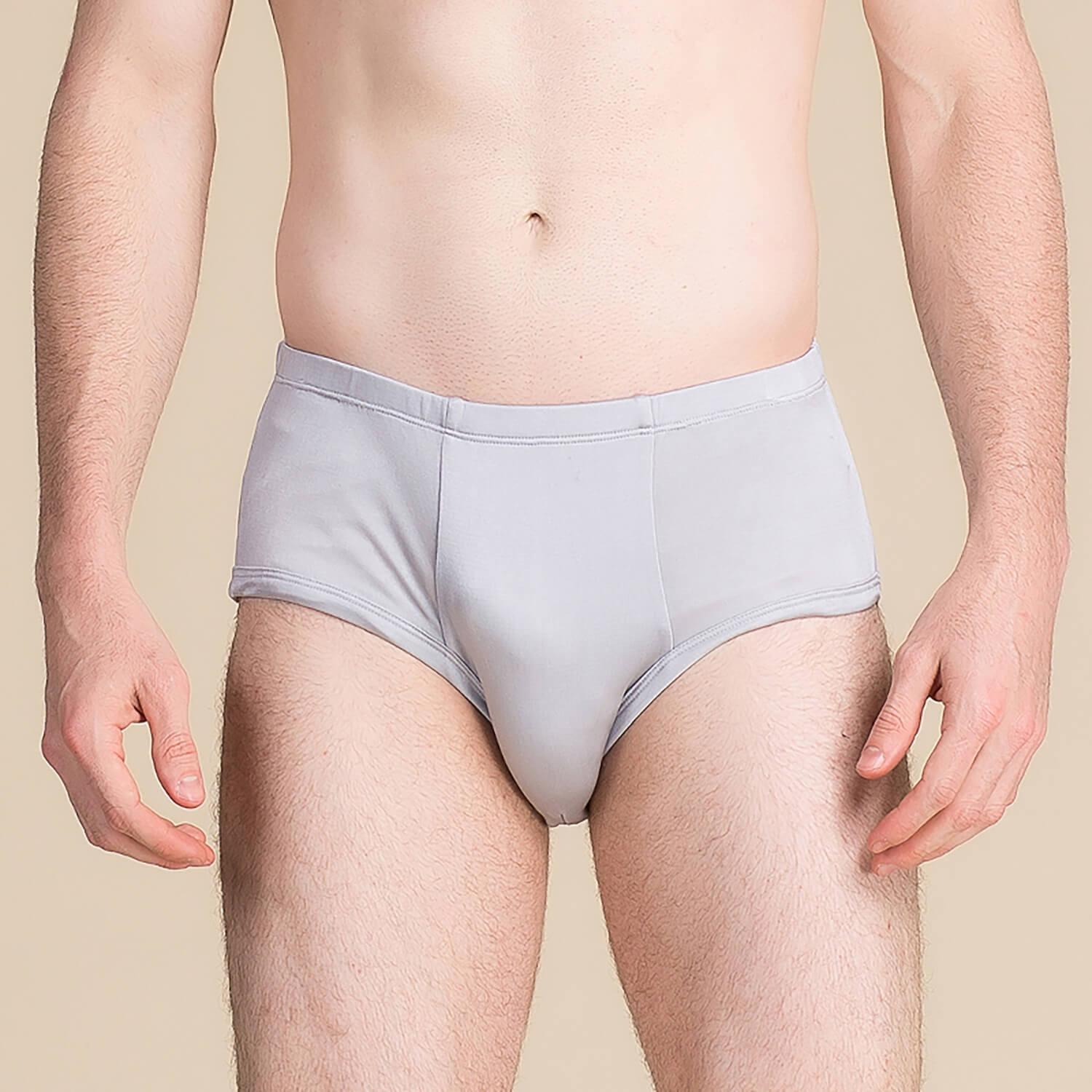 Men's silk underwear mid-waist mulberry silk briefs summer comfortable breathable loose shorts - slipintosoft
