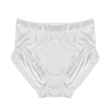 Mulberry silk boxer briefs for women breathable silk lace mid-waist briefs shorts - slipintosoft