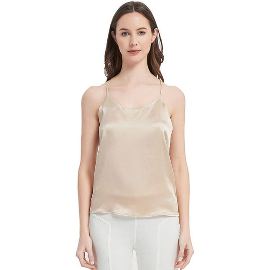 Mulberry Women Silk Camisole  Sexy Silk Ladies Tops Shirt -  slipintosoft