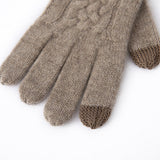 Pure Cashmere Gloves for Women Ladies Soft Cashmere Knitted Gloves Touch Screen Cashmere Gloves