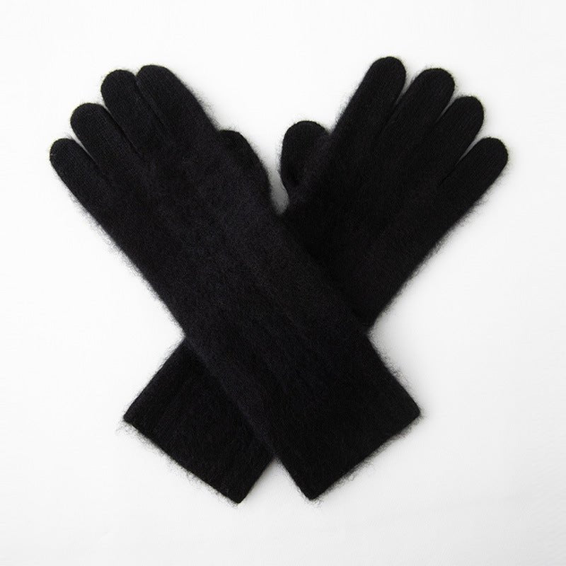 Pure Cashmere Gloves Touch Screen Cashmere Knitted Mittens