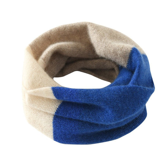 Pure Cashmere Neck Warmer Scarf Luxury Lightweight Cashmere Neck Gaiter Mixed Colors - slipintosoft