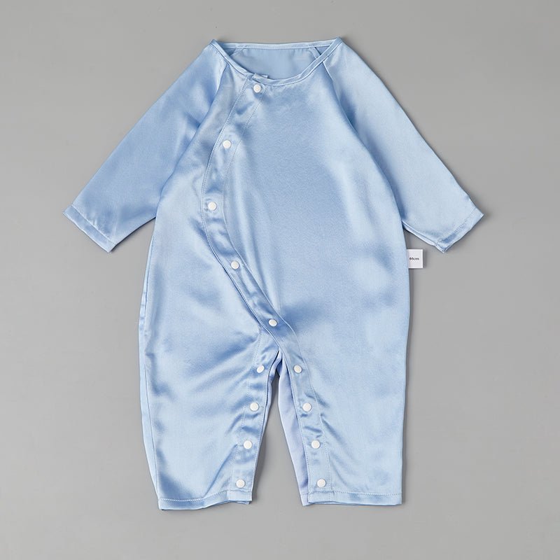 Pure Silk Bodysuit For Babies Lightweight Summer Silk Clothes