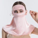 Pure Silk Hypoallergenic Face Mask Sensitive Skin Face Mask Silk Full Face Anti-UV Masks - slipintosoft