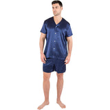 Best Short Silk Pajama Set For Mens Silk Shirts and Pants Set -  slipintosoft