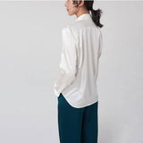 Silk Blouse for Women 100 pure silk long sleeves cool smooth tops