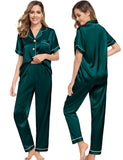 Silk Matching Pajamas 100% Mulberry Silk Couple Pajamas for Men and Women - slipintosoft