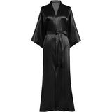 Long Silk Kimono Robe for Women Silk Kimono Bathrobe Bridesmaid Wedding Silk Robe -  slipintosoft