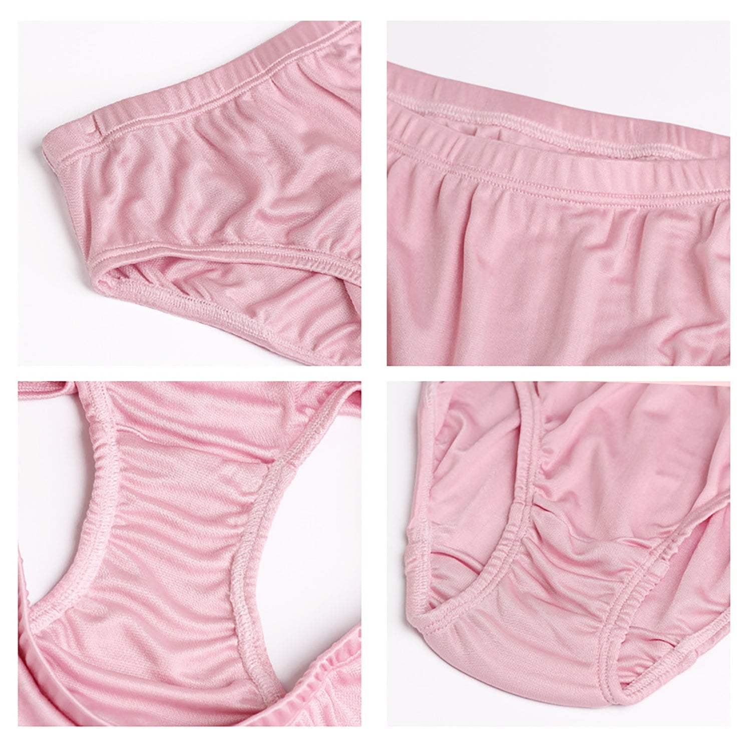 Silk underwear for women, comfortable and breathable low-waist mulberry silk knitted briefs