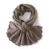 Soft Cashmere Cut - out Scarf Small Crossed Cashmere Neckerchief for Women - slipintosoft