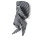Striped Pure Cashmere Neck Scarf Cashmere Hoodie Wrap for Men and Women
