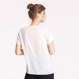 Women Mulberry Silk T-Shirt Short Sleeve V Neck Tank Ladies Silk Shirt - slipintosoft