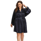 Women Plus Size Silk Robes 100% Luxury Silk Bathrobe