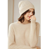 Women's 100% Superfine Cashmere Crewneck Sweater - slipintosoft