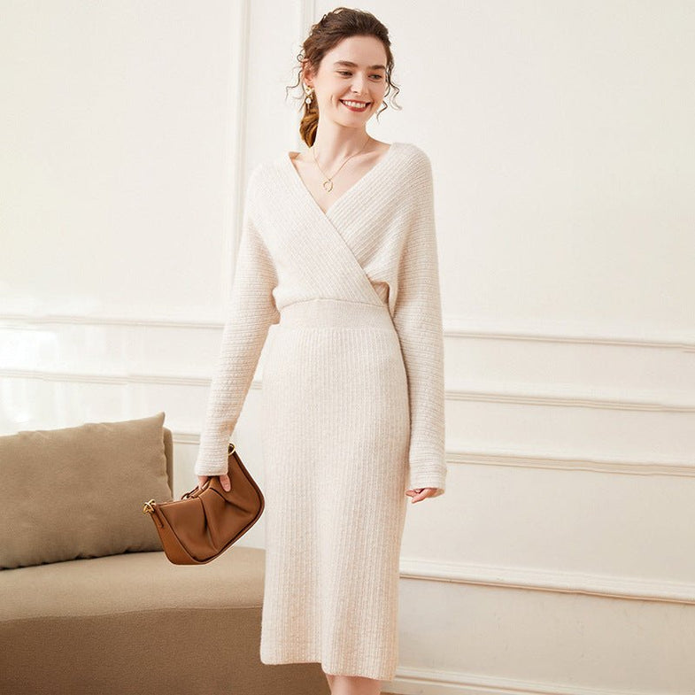 cream cashmere dress LISA YANG - Nyla Dress