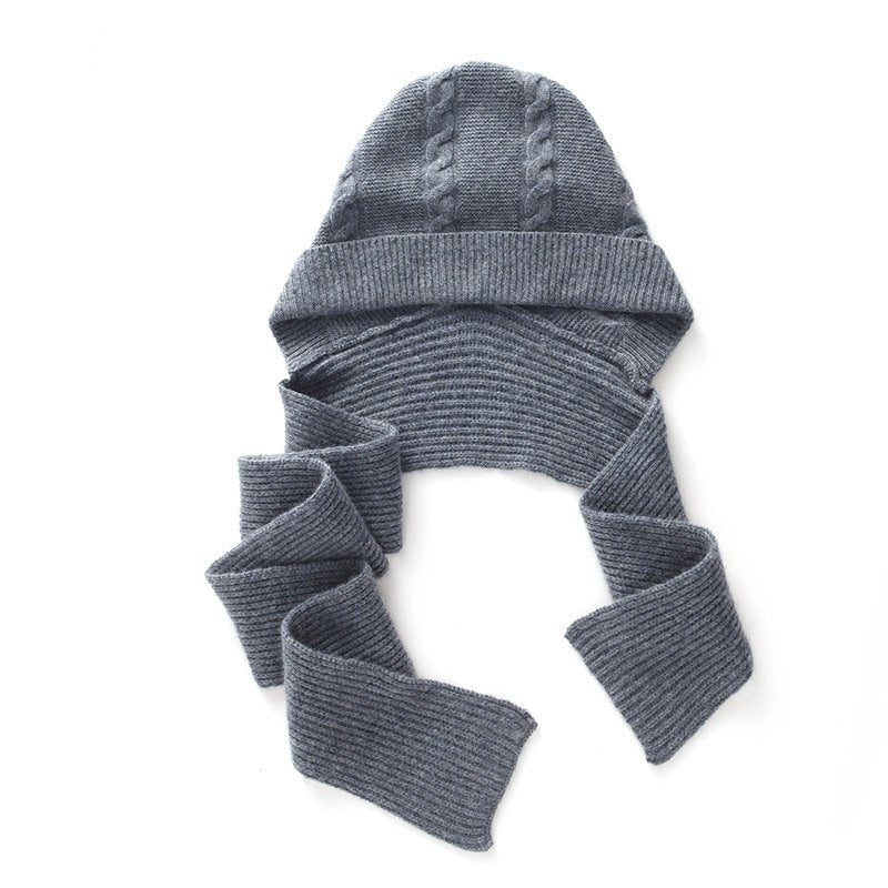 Womens Cashmere Hooded Scarf 100% Cashmere Hooded Wrap Combo