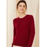 Women's Cashmere Sweater Mock Neck Classic Long Sleeve Pullover Cashmere Tops - slipintosoft