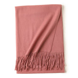 Women's Luxurious Cashmere Shawl and Wraps Large Soft Cashmere Scarf with Tassel - slipintosoft