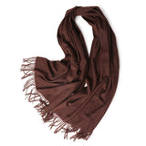 Women's Luxurious Cashmere Shawl and Wraps Large Soft Cashmere Scarf with Tassel - slipintosoft