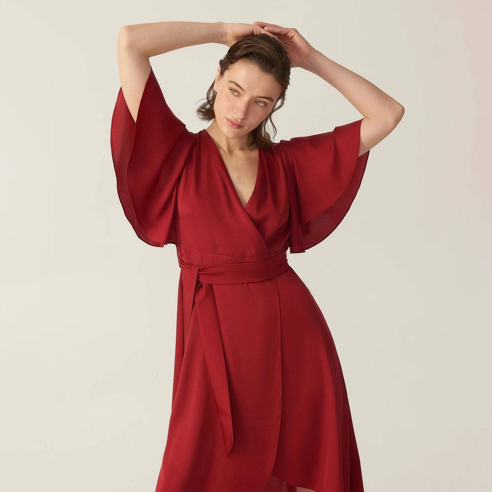 Real wrap dress online