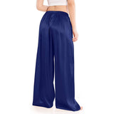 Womens Silk Pajama Pants Wide Leg Loose Pure Silk Bottoms