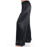 Womens Silk Pajama Pants Wide Leg Loose Pure Silk Bottoms