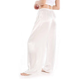 Womens Silk Pajama Pants Wide Leg Loose Pure Silk Bottoms